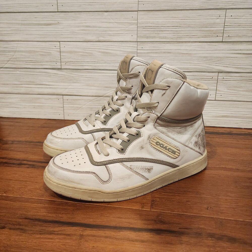 Coach Distressed High Top Sneaker Women's 9.5 CK972 New Without Box